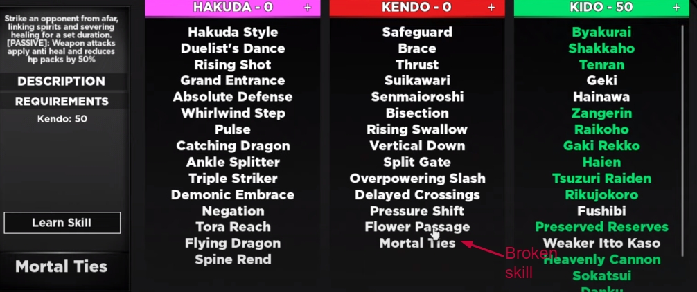 Recommended Kendo ability
