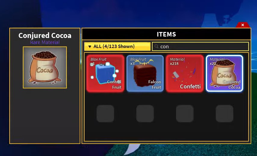 Conjured Cocoa, Blox Fruits Wiki