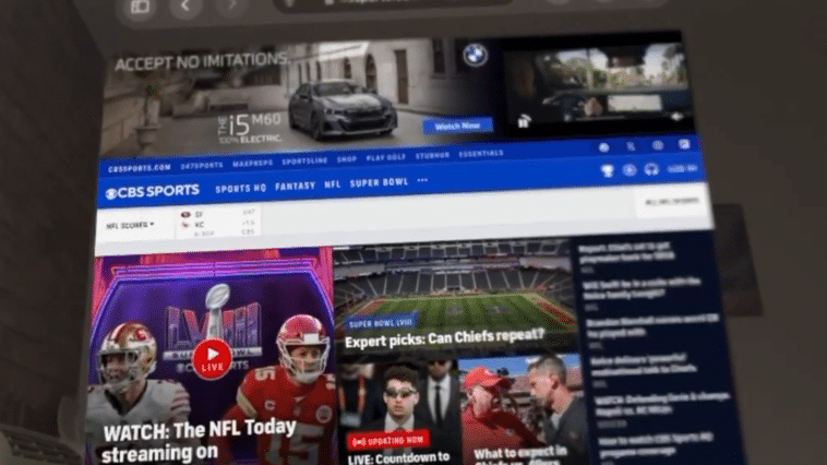 Apple Vision Pro How to Watch the Super Bowl