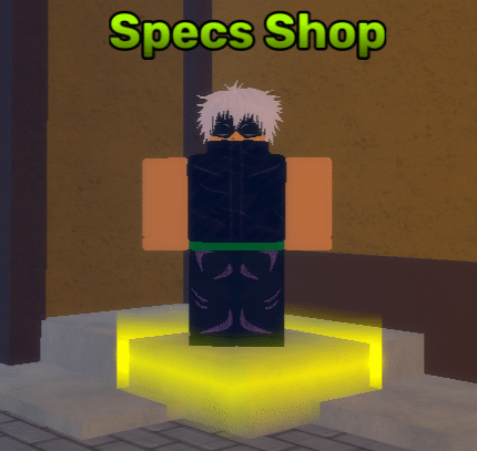 Specs Shop NPC location in Z Piece.
